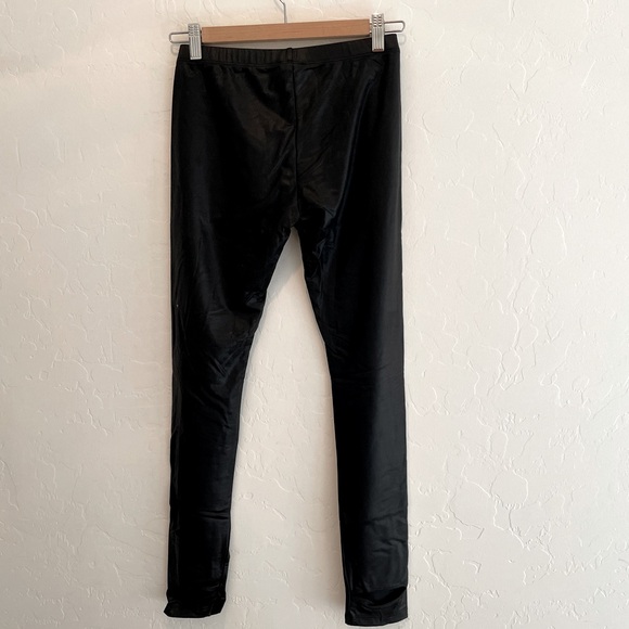 Vintage Bebe faux leather stirrup leggings small - Picture 3 of 6
